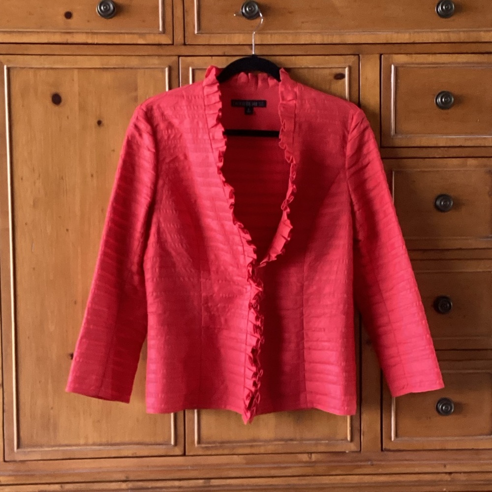 Lafayette 148 Red Jacket woman’s Size 6